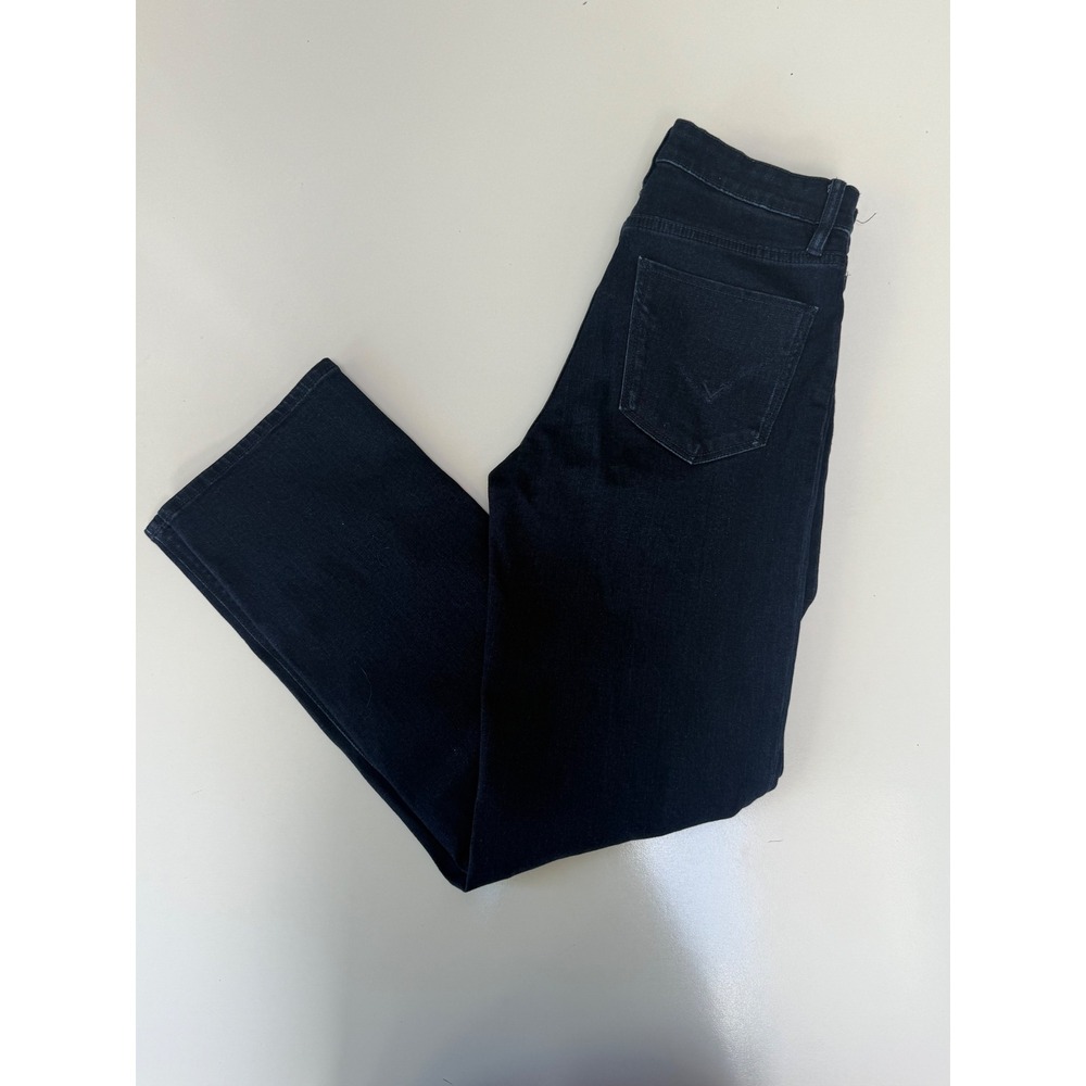 Hudson Los Angeles Holly High Rise Straight Leg Jeans Dark Indigo Blue Size 4